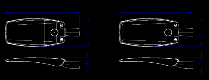 Efficienza luminosa della lampada di IP66 145lm/W/iluminazione pubblica principale all'aperto/lampade all'aperto della carreggiata dei dispositivi dell'iluminazione pubblica