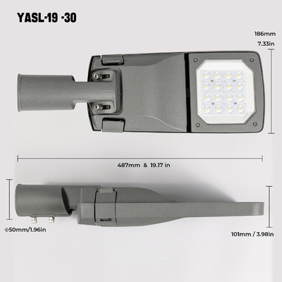 Alloggio di alluminio su misura 40W 50W 60W dell'iluminazione pubblica della pressofusione LED