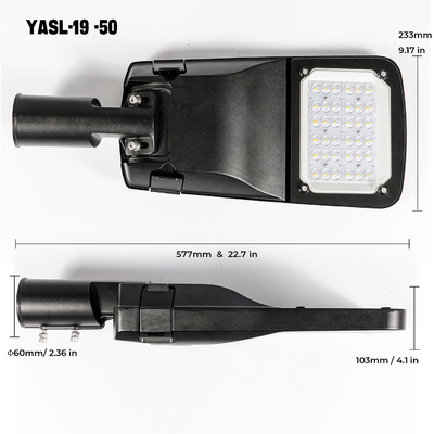 Sicurezza all'aperto industriale delle iluminazioni pubbliche del LED che regola resistente UV di angolo