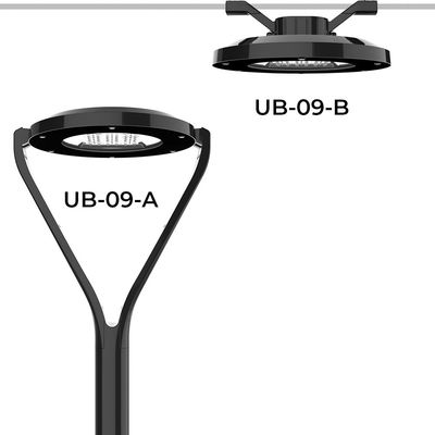 Luce da giardino a led in alluminio a fusione a stampa 30W 60W 100W IP66 IK08 luce da parco all'aperto a led