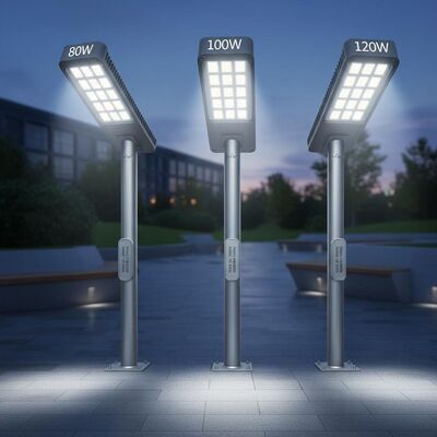 80W, 100W, 120W SMD 3030 LED lampioni esterni con gamma regolabile a ±15°Voltata di ingresso: AC 90~305V