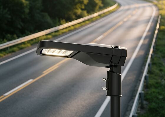 Lampada LED in alluminio che offre illuminazione esterna con 130lm per watt e robusta cassa in alluminio con rating IP66 IK09