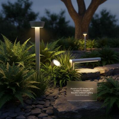 Luci da giardino a LED in alluminio per bellissimi illuminazione paesaggistica Garanzia 5/8 anni (Opzionale)