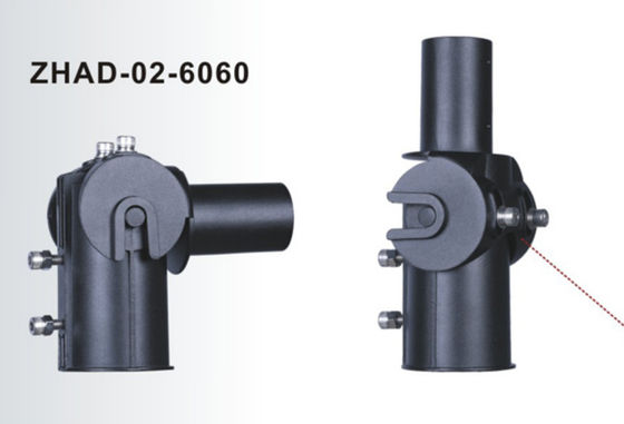 Fusione a stampa in alluminio 60 mm Adaptore di luce stradale a LED Bracket Arm lampada regolabile